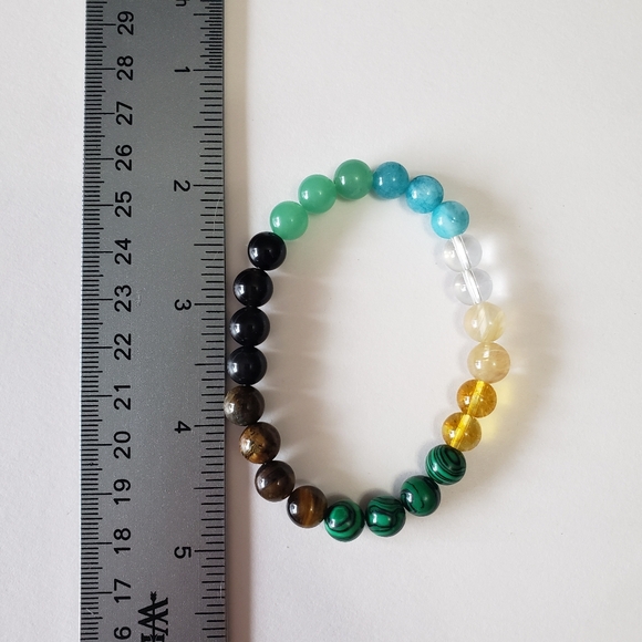 Natural Stone stratchy Bracelet, Attract Good Luck Money Health - Picture 8 of 8